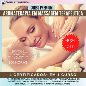 Mulher sem blusa, com olhos fechados, de bruços e sorrindo, aprecia a massagem que está sendo feita em suas costas.
